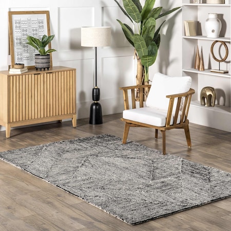 Nuloom Heidi Modern Hand Tufted Wool Area Rug 9ft x 12ft MTTO01A-9012